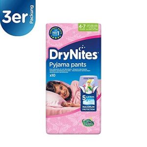 DryNites GIRLS Age 4-7 30 Pack (1 PINK Box)