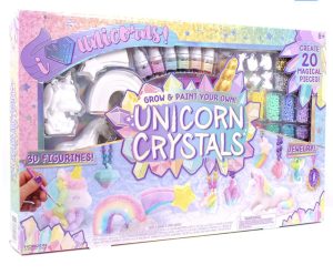 Unicorn Crystals Set With 4 Figurines Grow & Paint Your Own Crystals Figurines Jewellery