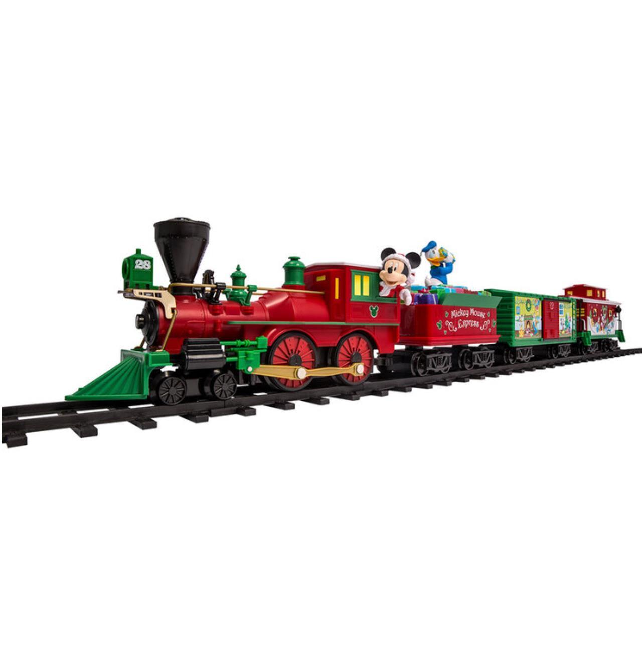 Disney Mickey Mouse 37 Piece Christmas Tree Train Set with Lights & Sounds - Image 3