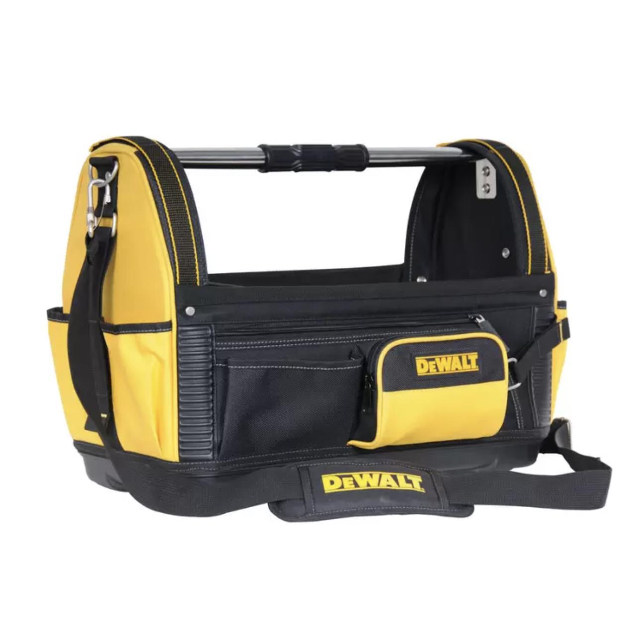 DeWalt 20" Open Tote Tool Storage Bag with Shoulder Strap - Image 2