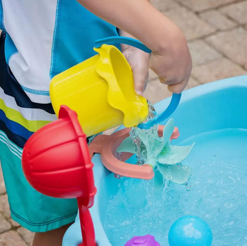 Step2 Double Spin and Showers Water Table with 22 Accessories - Image 5
