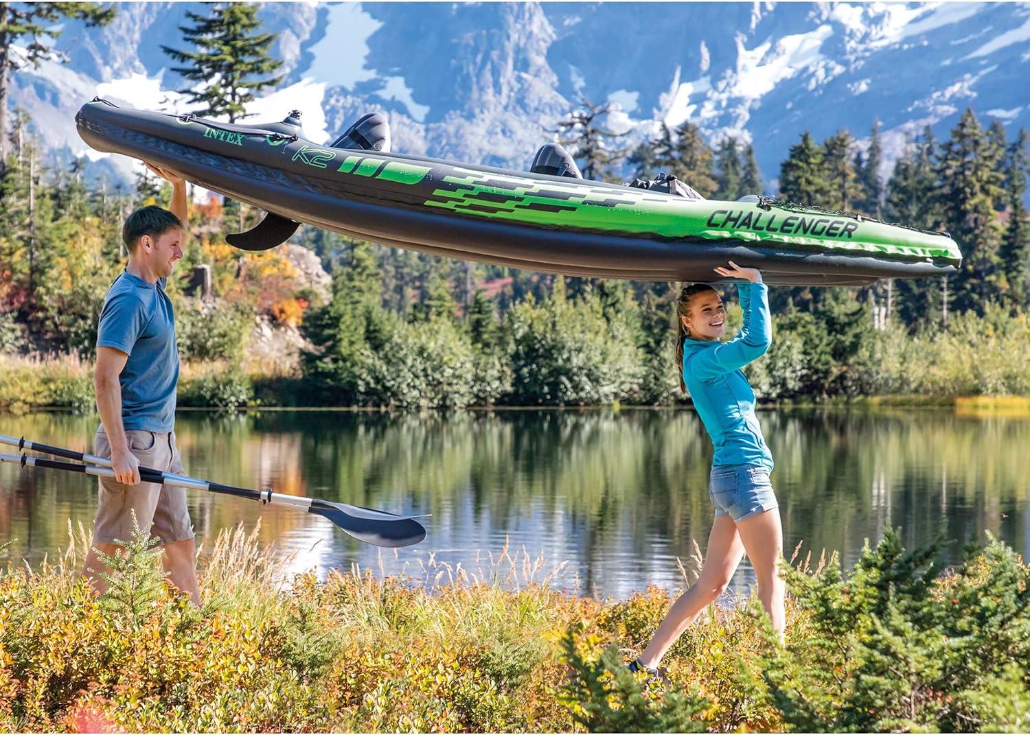 Intex Challenger K2 11ft (3.5m) 2 Person Inflatable Kayak - Image 5