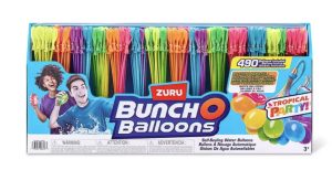 Zuru Bunch O Balloons 490 Tropical Party Fast-Filling, Self-Sealing Water Balloons Pack