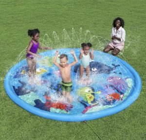H2OGO! 10ft (3.05m) Underwater Adventure Sprinkler Splash Pad Shallow Wading Paddling Pool