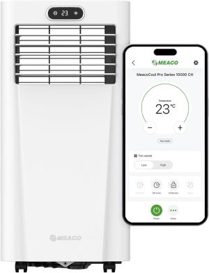 MeacoCool 10K BTU Portable Air Conditioner & Heater with Remote Control, MC10000, WiFi Enabled