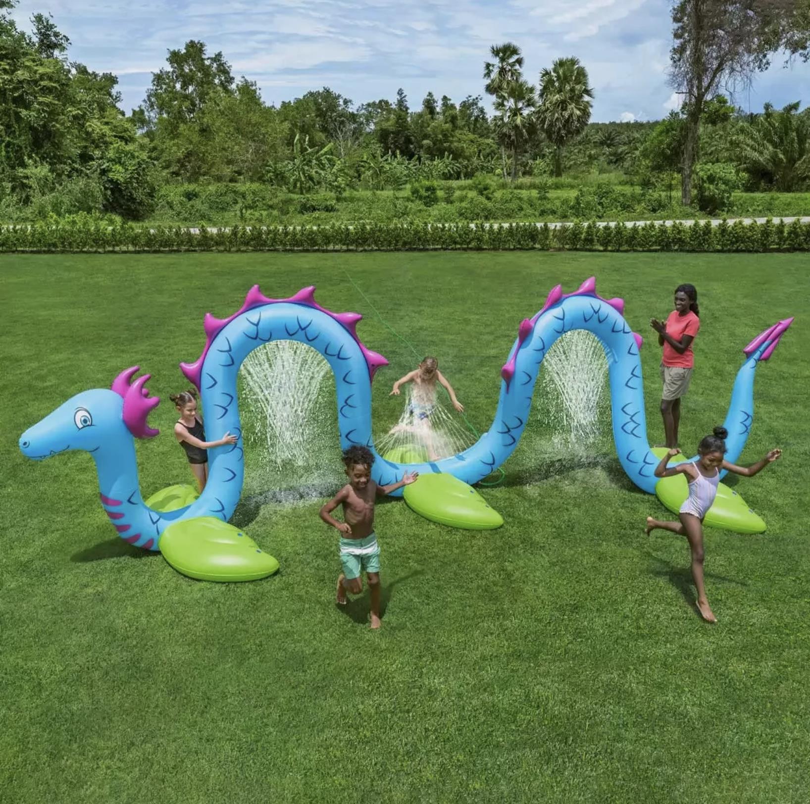 H2OGO! 20ft (6.1m) Giant Sea Serpent Kids Inflatable Sprinkler