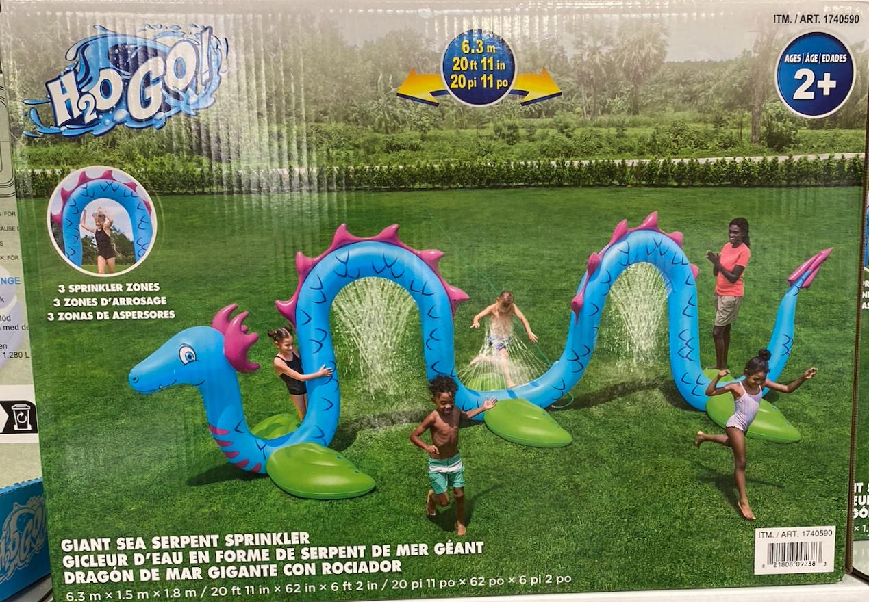 H2OGO! 20ft (6.1m) Giant Sea Serpent Kids Inflatable Sprinkler - Image 3