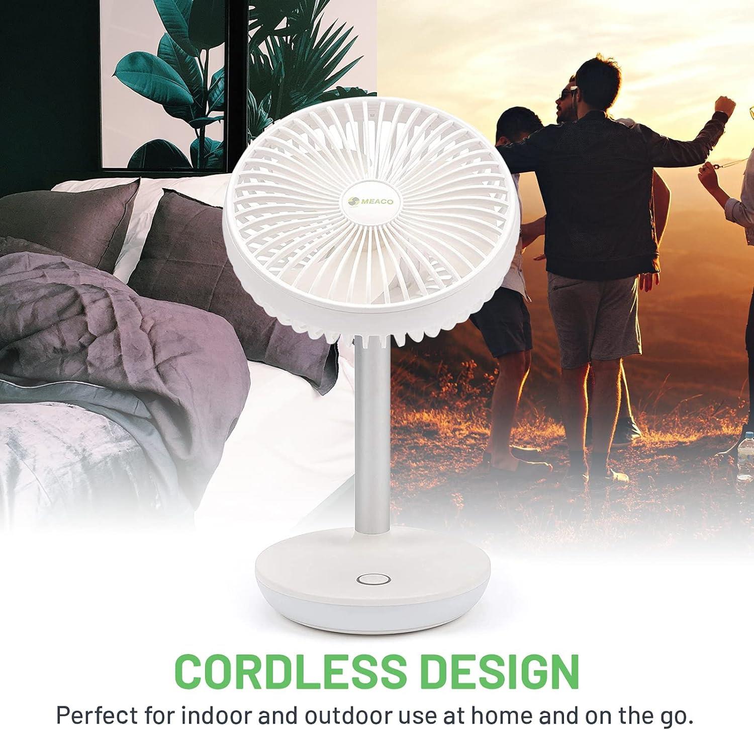 Meaco MeacoFan 260c Rechargeable Cordless Portable Fan, Twin Pack - Image 4