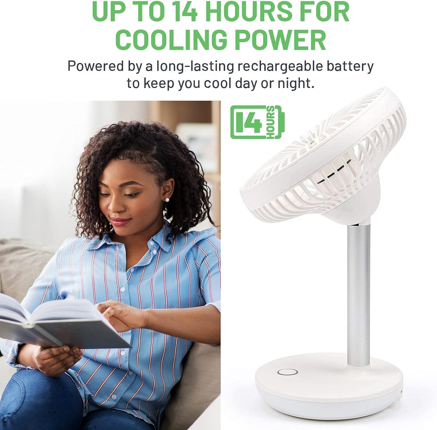 Meaco MeacoFan 260c Rechargeable Cordless Portable Fan, Twin Pack - Image 5