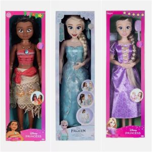 Disney 32" Majestic Playdate Princess Doll Rapunzel | Moana | Elsa with Wear & Share Accessories