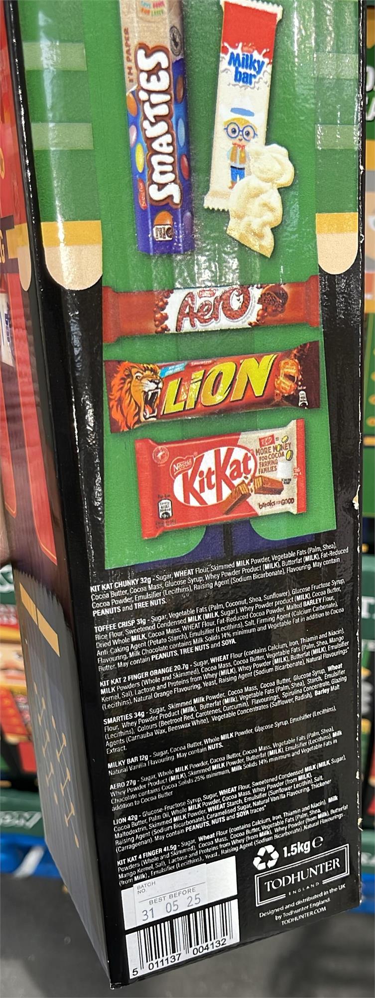 Giant Nutcracker 1.5kg Variety Chocolate Box with KitKat, Smarties, Aero, Lion, Toffee Crisp, Milky Bar - Image 2