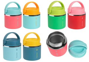 ThermoFlask 2 Pack Vacuum Insulated Food Soup Flask Jars 591ml