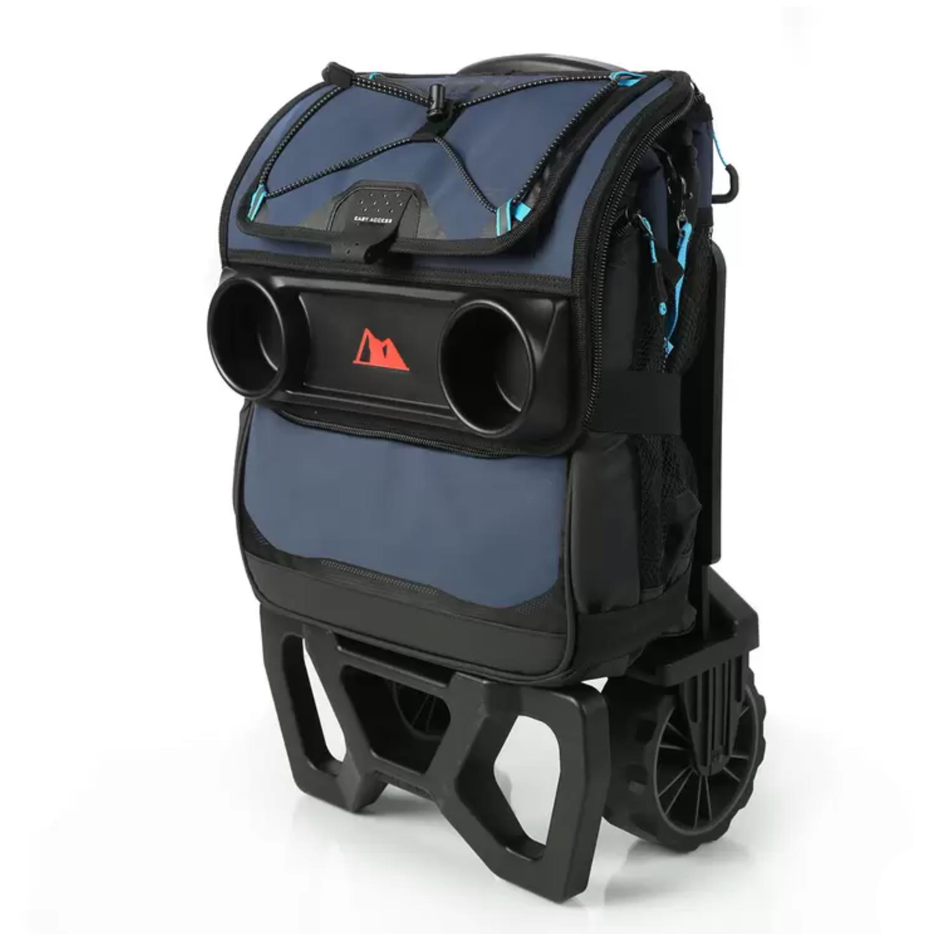 Titan 22.5 Litre (23.7 US Quart) 60 Can Cooler with All Terrain Cart in Navy - Image 3