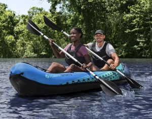 Tobin Sports Wavebreak 10ft (3.3m) 2 Person Inflatable Kayak Set