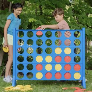 Hasbro Giant Connect 4 Outdoor Garden Game | Jumbo 42-Piece Set for Kids & Adults