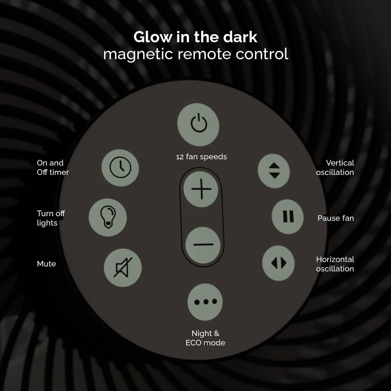 MeacoFan Sefte® TABLE Fan - 10” Air Circulator with 12 Speeds - Image 6