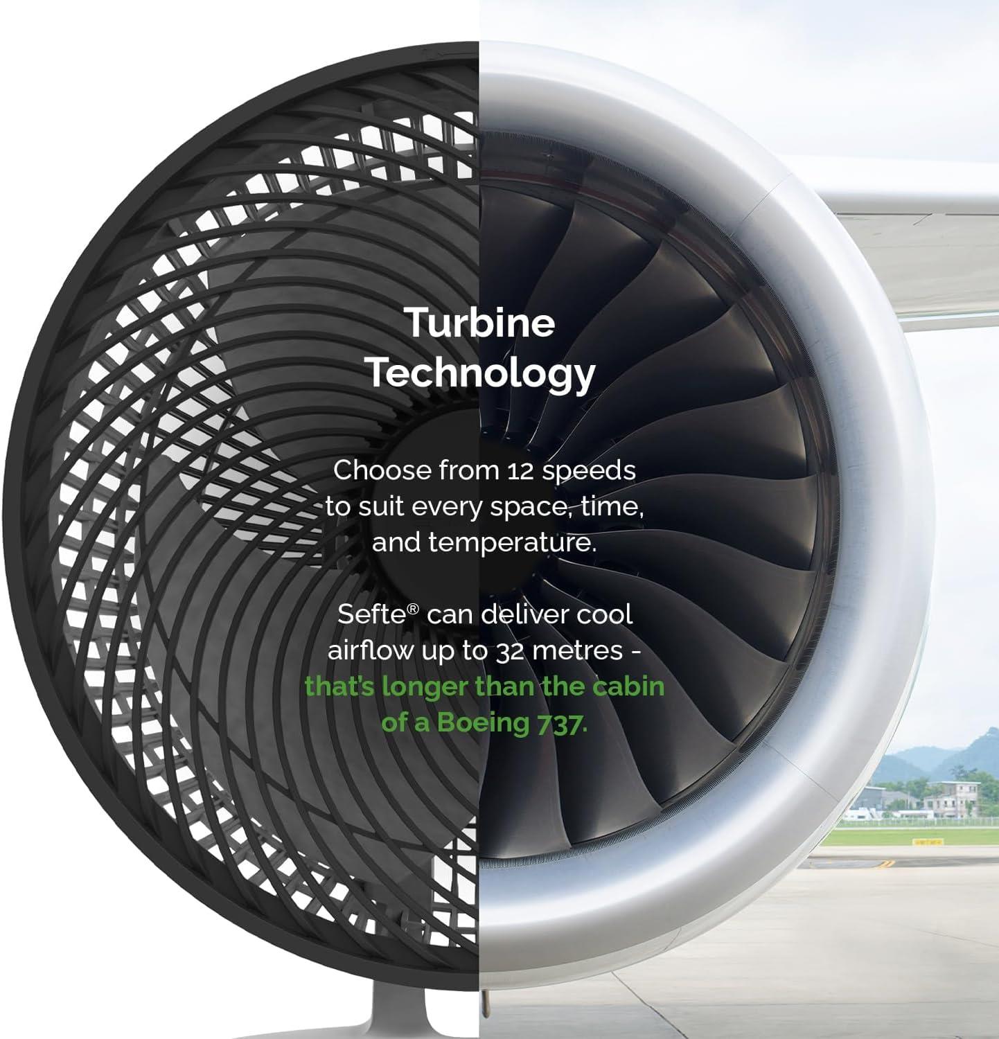 MeacoFan Sefte® TABLE Fan - 10” Air Circulator with 12 Speeds - Image 8