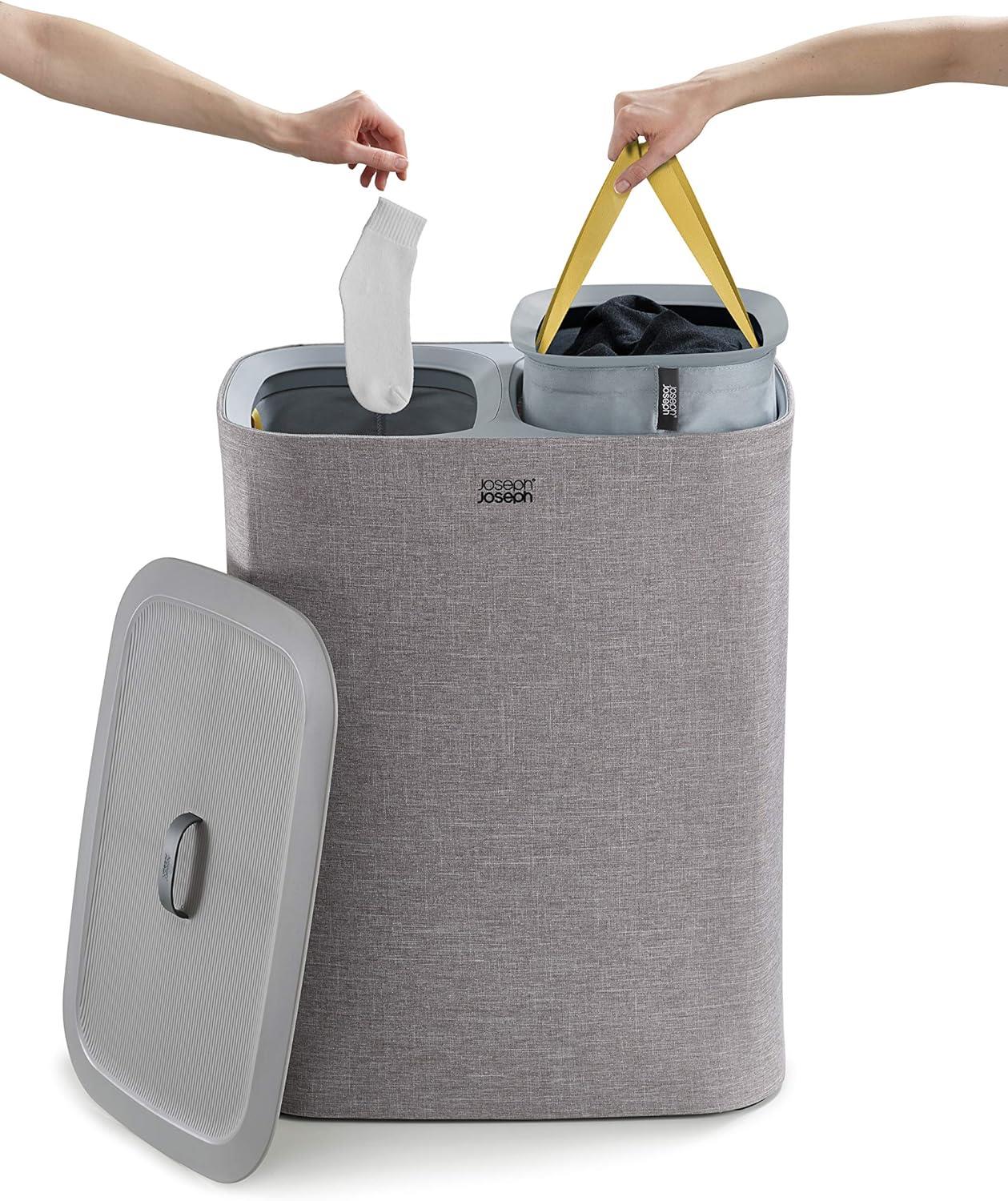 Joseph Joseph Tota 90 Litre Laundry Separation Basket - Grey - Image 5