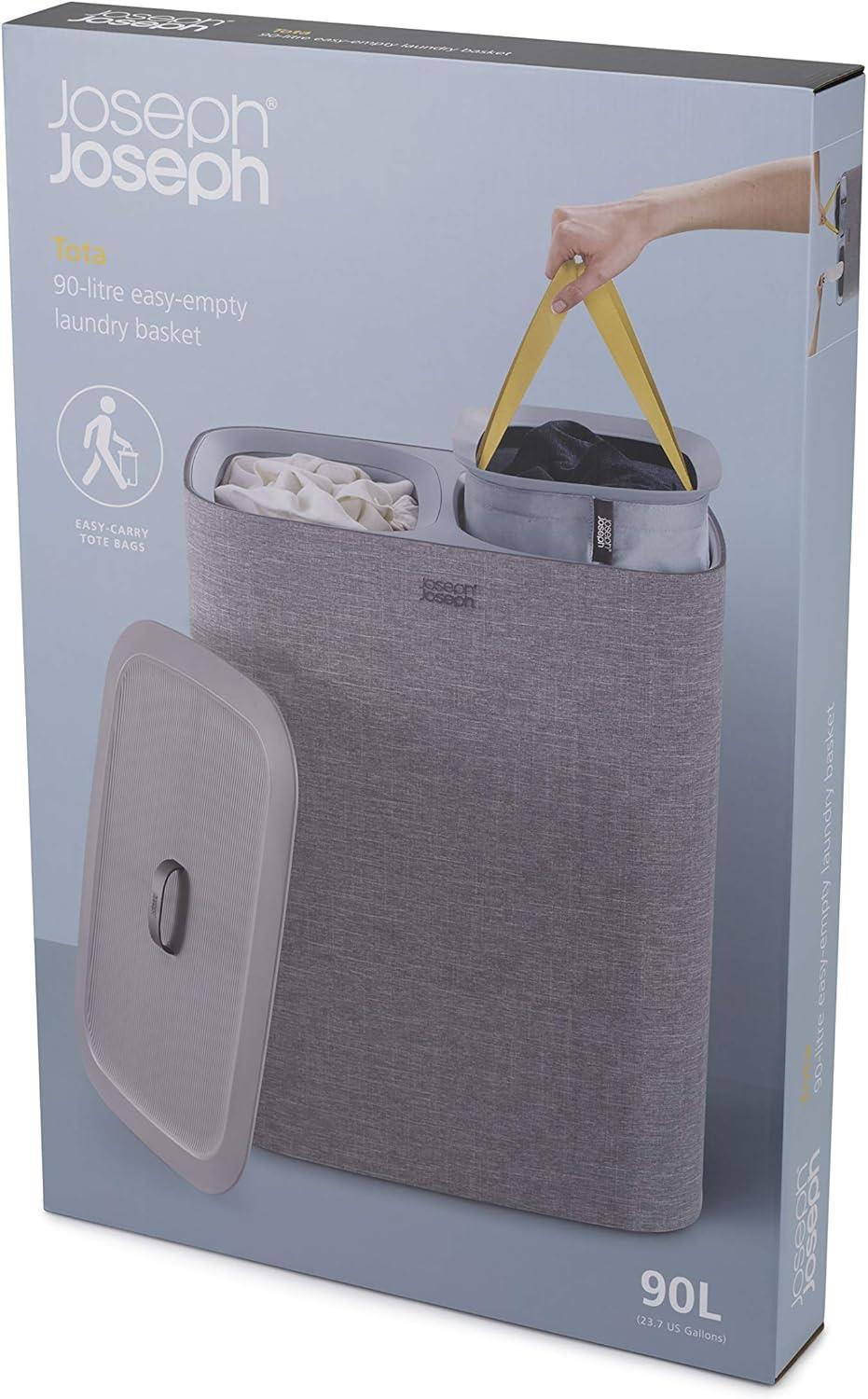 Joseph Joseph Tota 90 Litre Laundry Separation Basket - Grey - Image 10