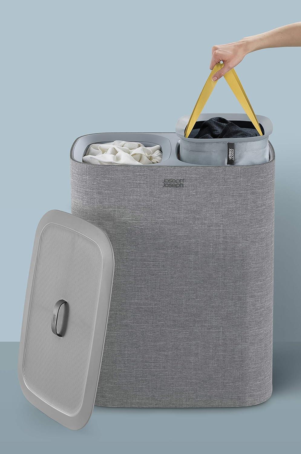 Joseph Joseph Tota 90 Litre Laundry Separation Basket - Grey - Image 11
