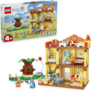 LEGO Bluey: Bluey's Family House 11203 Modular Playset with Multiple Rooms, Garden, 4 Minifigures
