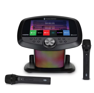 Singing Machine ISM9025 Wi-Fi Karaoke Hub Portable 10.1” LED Touch Screen & Voice Boosting Effects