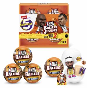 ZURU 5 Surprise NBA Ballers Series 2: 4 Pack Capsules Collectible Figures