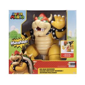 Nintendo Super Mario Big Bad Bowser 12" Action Figure – Sounds, Lights & Articulation