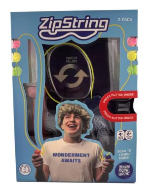 ZipString Twin Pack – Handheld String Toy with Interchangeable Loops & USB-C Rechargeable