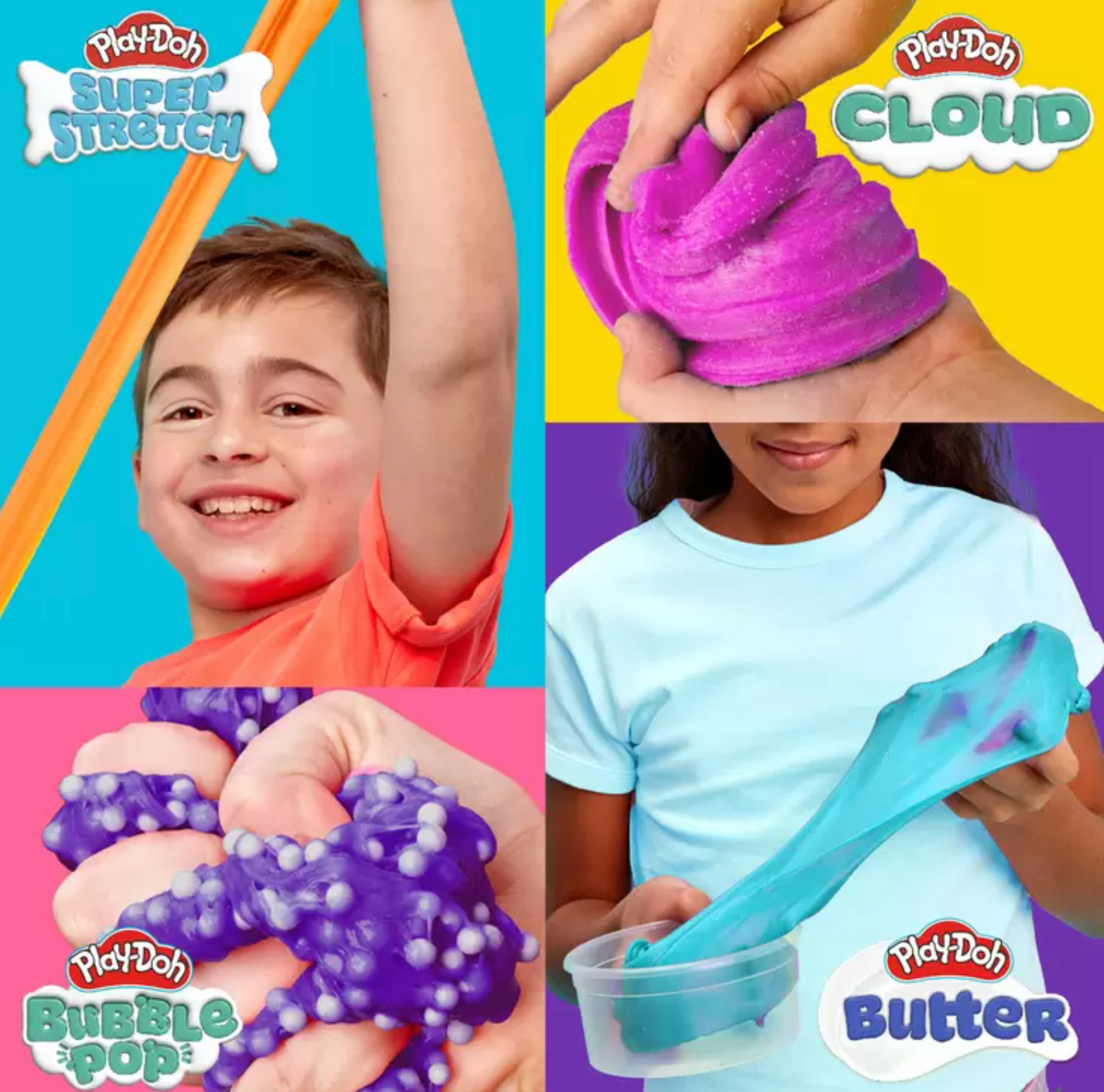 Play-Doh Air Dry Clay or 12 Variety Compounds Set Cloud Butter Bubble Pop (4+ Years) - Image 9