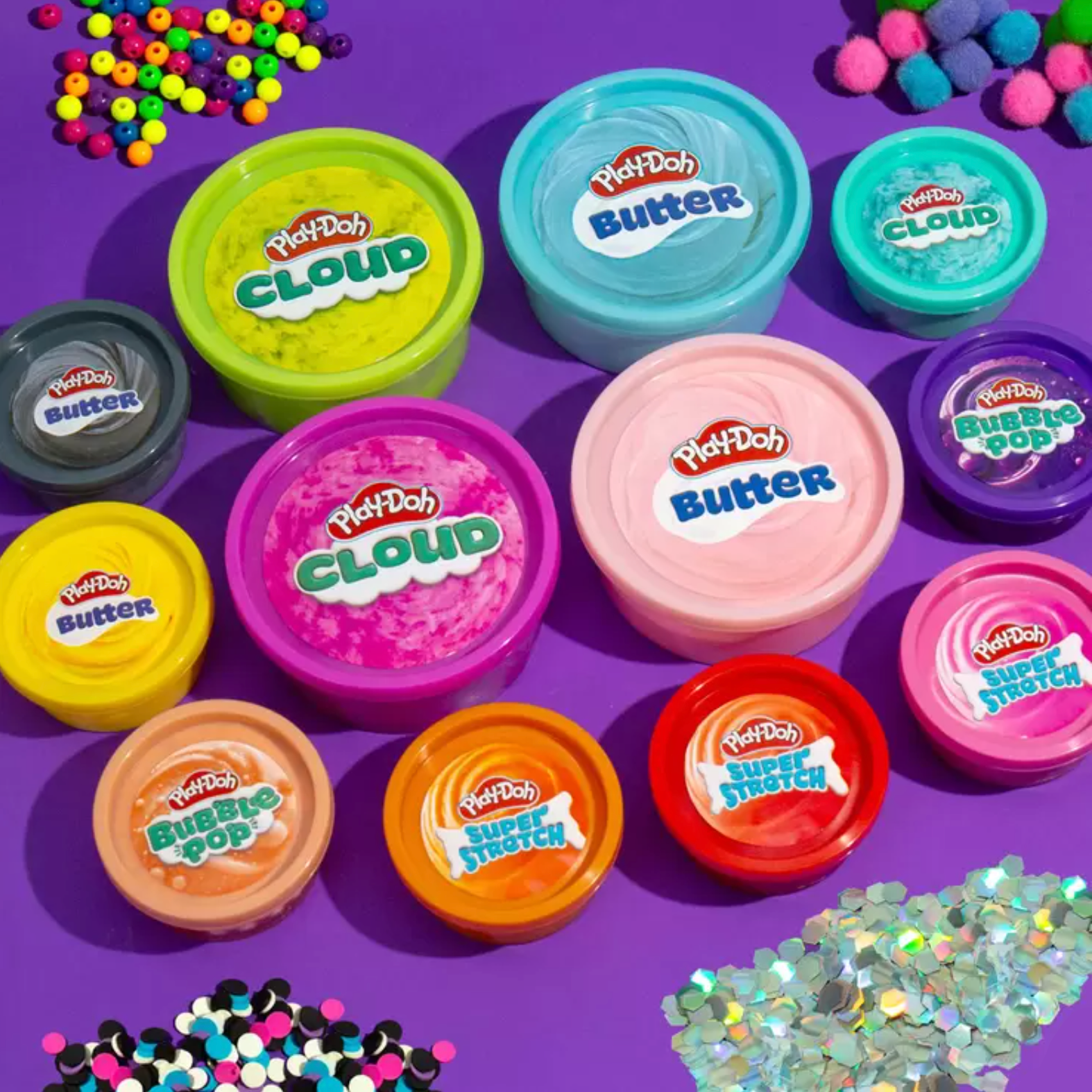 Play-Doh Air Dry Clay or 12 Variety Compounds Set Cloud Butter Bubble Pop (4+ Years) - Image 12