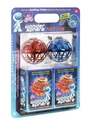 Wonder Sphere Mini Pro Magic Hover Ball 2 Pack with LED Lights & USB Charge