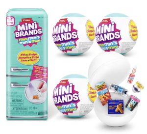 ZURU Mini Brands Fill the Fridge Playset with 3 Capsules & Collectible Minis Series 1