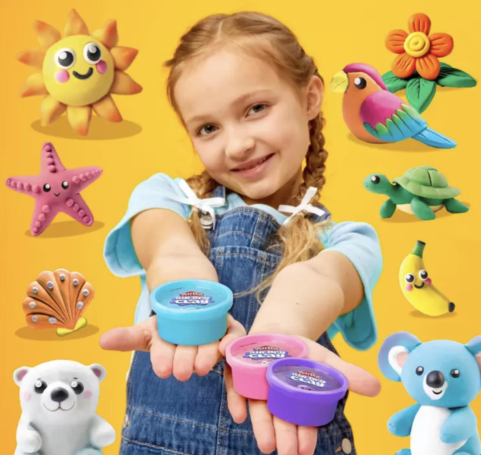 Play-Doh Air Dry Clay or 12 Variety Compounds Set Cloud Butter Bubble Pop (4+ Years) - Image 2