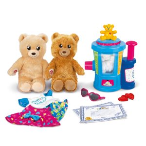 Build-A-Bear Workshop Toy Stuffing Station with 2 Bears Kids Teddy Maker Set