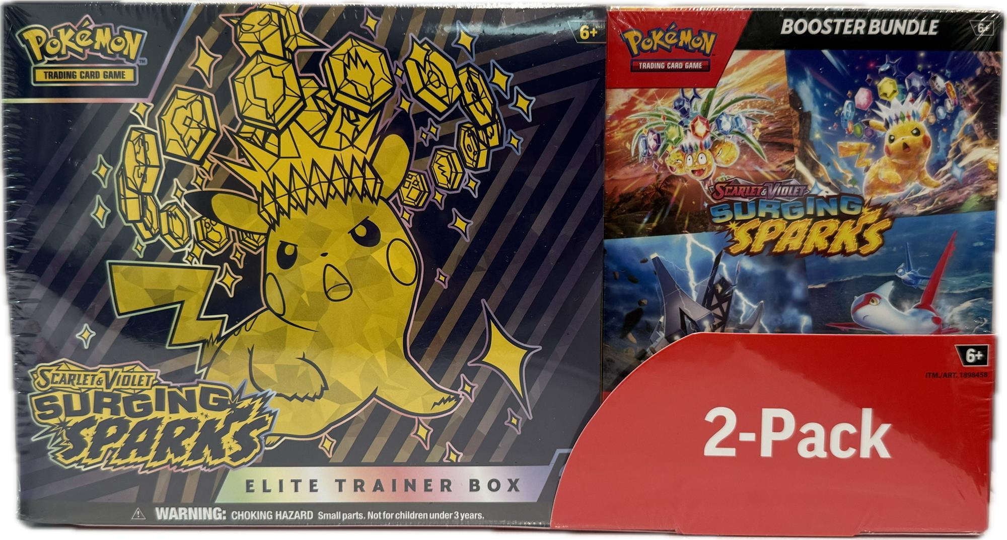 Pokémon TCG Scarlet & Violet: Surging Sparks Elite Trainer Box + Booster Bundle