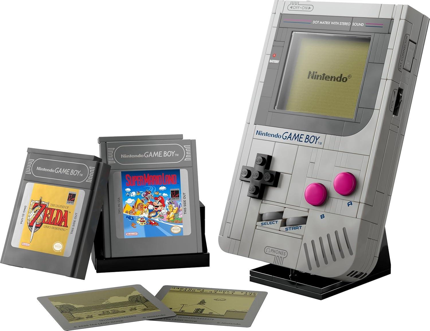 LEGO Nintendo Game Boy Display Model Kit with Zelda & Mario Cartridges - 72046 - Image 8