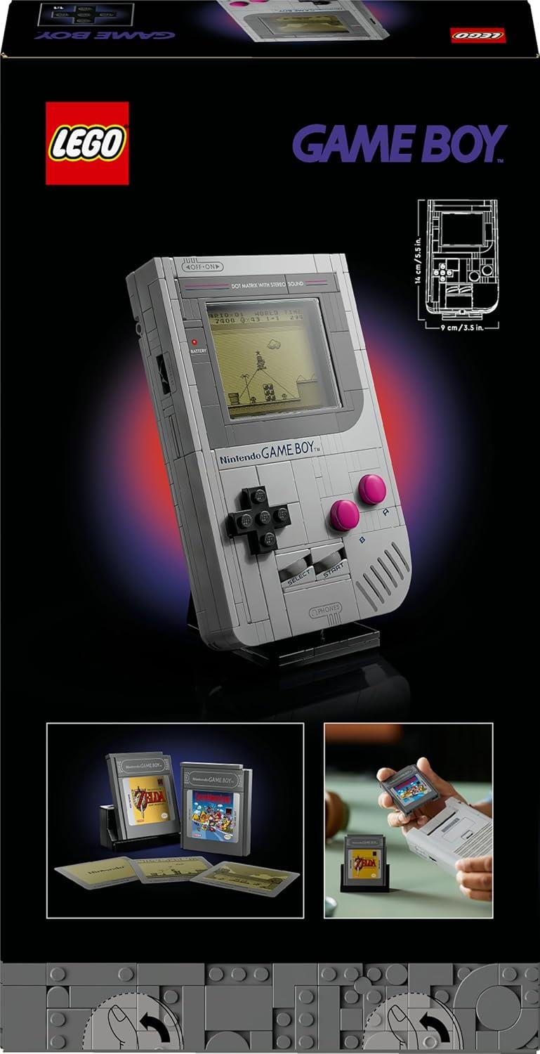 LEGO Nintendo Game Boy Display Model Kit with Zelda & Mario Cartridges - 72046 - Image 9