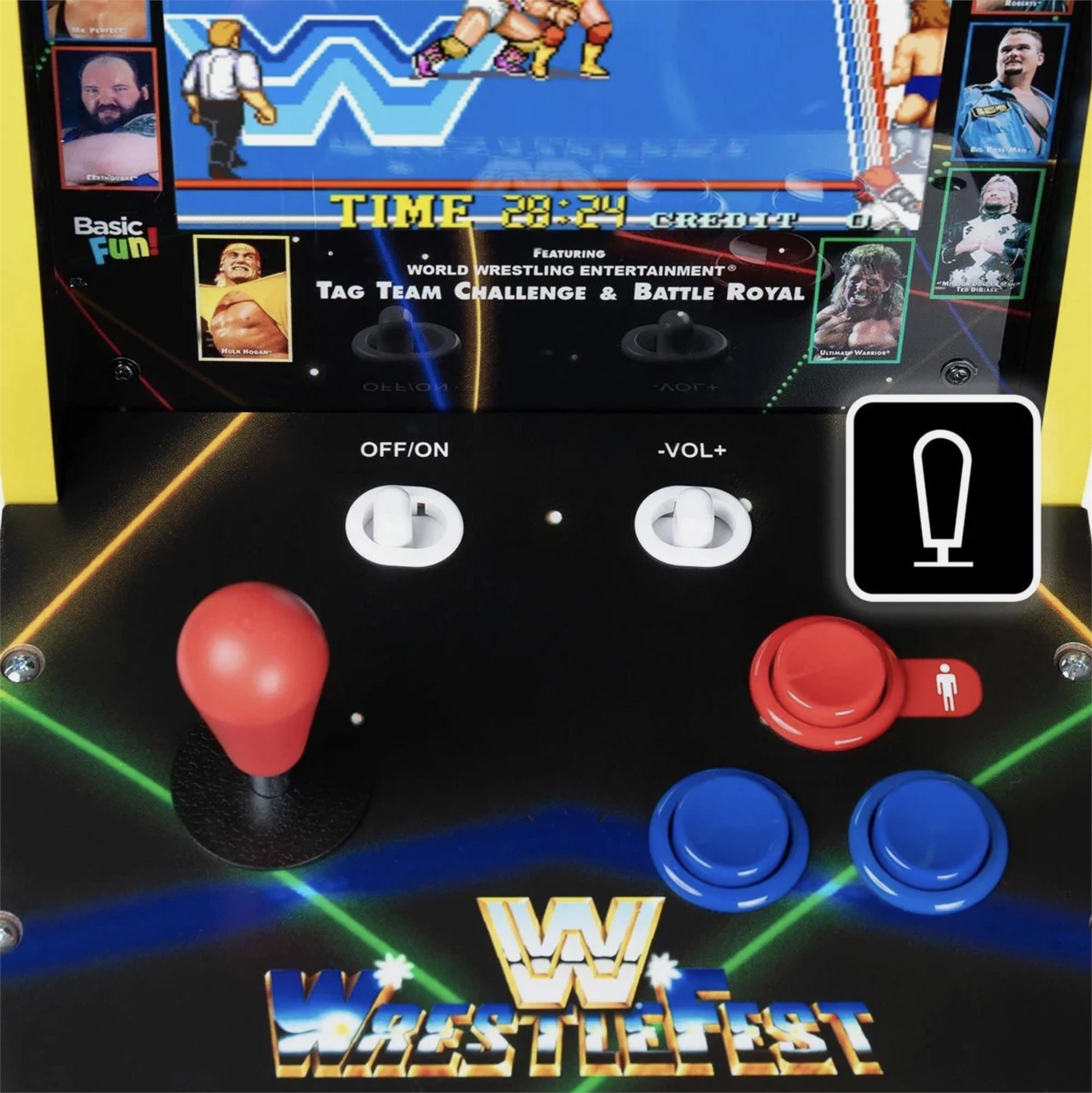 Arcade Classics WWE WrestleFest Countercade – 4-in-1 Retro Arcade Machine with 8” Screen - Image 4