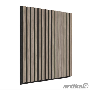 Artika Sonolok Acoustic Wall Panels 4 Pack Walnut & Black 1.44m²