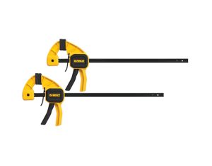 DeWalt 300mm 30cm 12" Black One-Handed Medium Trigger Clamp 2 Pack DWHT0-83158