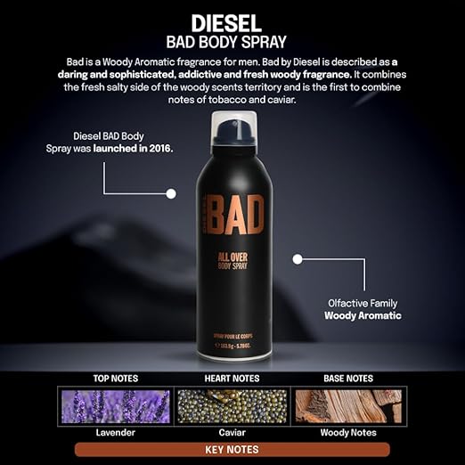 Diesel Bad Body Spray 200ml - Image 2