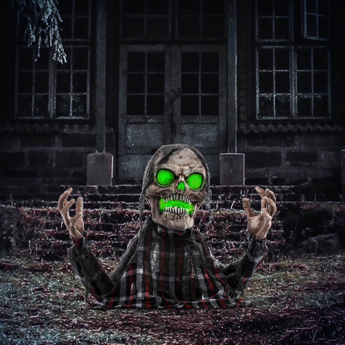 Groundbreaker Skeleton Halloween Animatronic Prop for Indoor Outdoor - Image 2