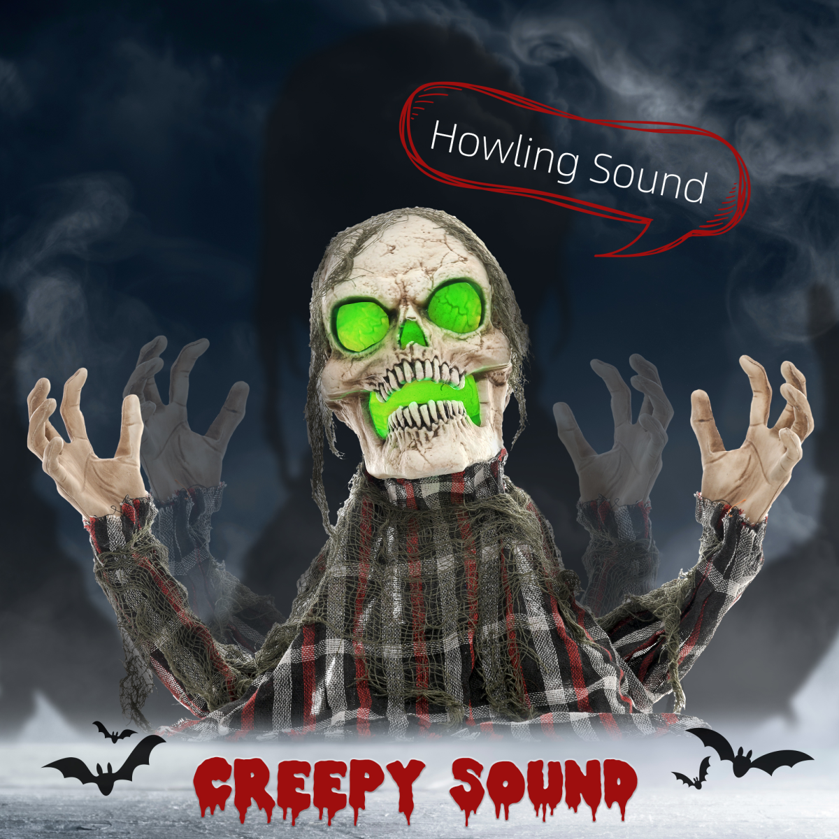 Groundbreaker Skeleton Halloween Animatronic Prop for Indoor Outdoor - Image 3