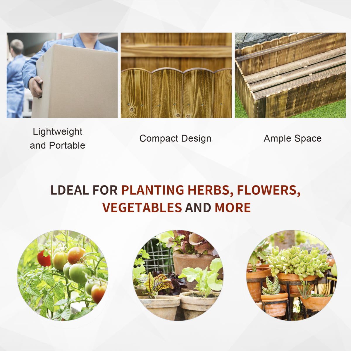 Flower, Vegetable Fir Plant Pot Planter - Image 3