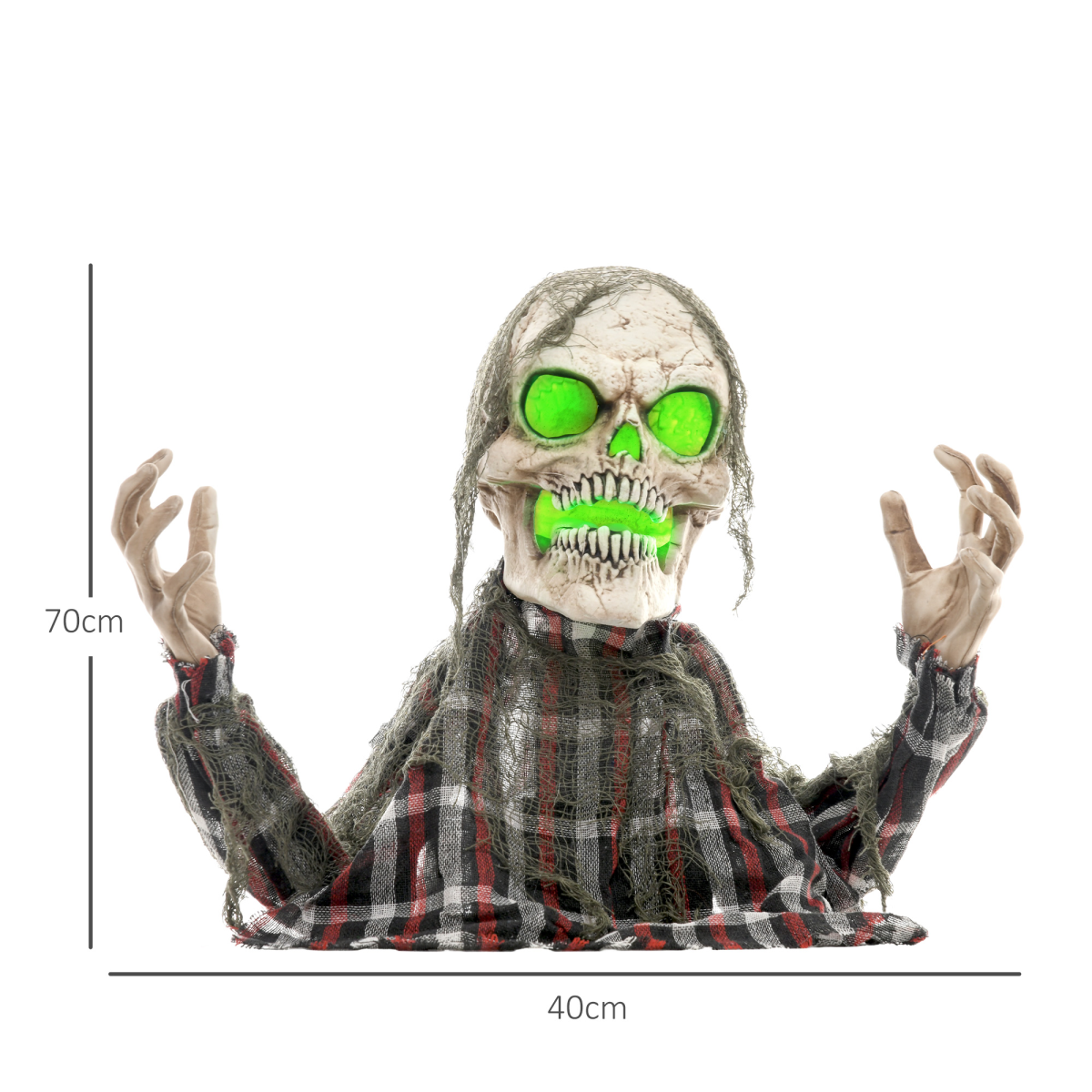 Groundbreaker Skeleton Halloween Animatronic Prop for Indoor Outdoor - Image 5