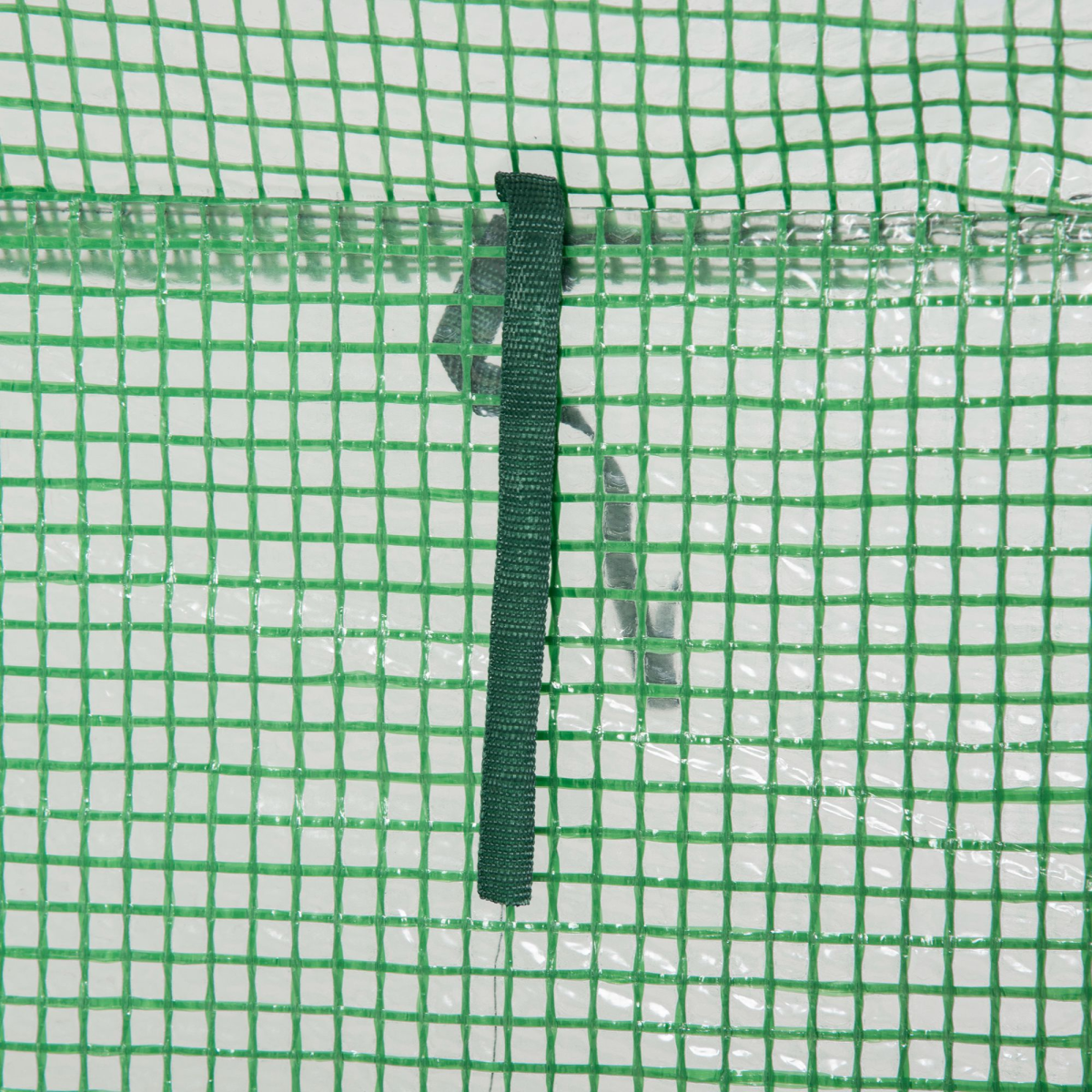100x50x150cm Greenhouse PE Cover w/ Zipper Roll-up Door Outdoor, Green - Image 7