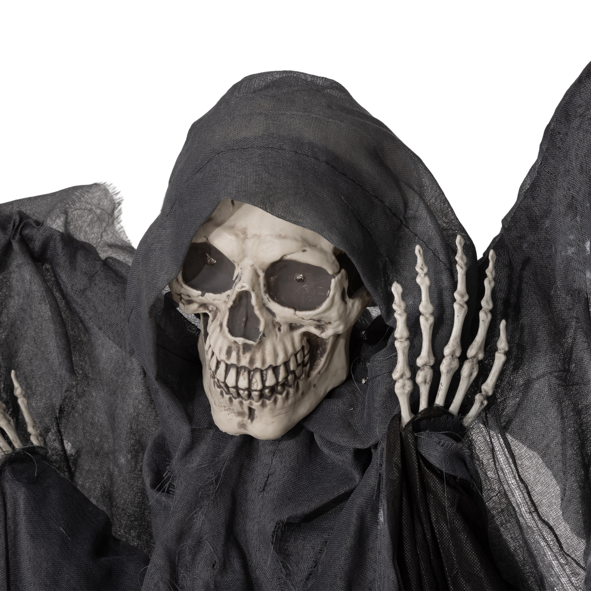 Winged Grim Reaper Animatronic Prop w/ Light Up Eyes, for Haunted House - Image 8