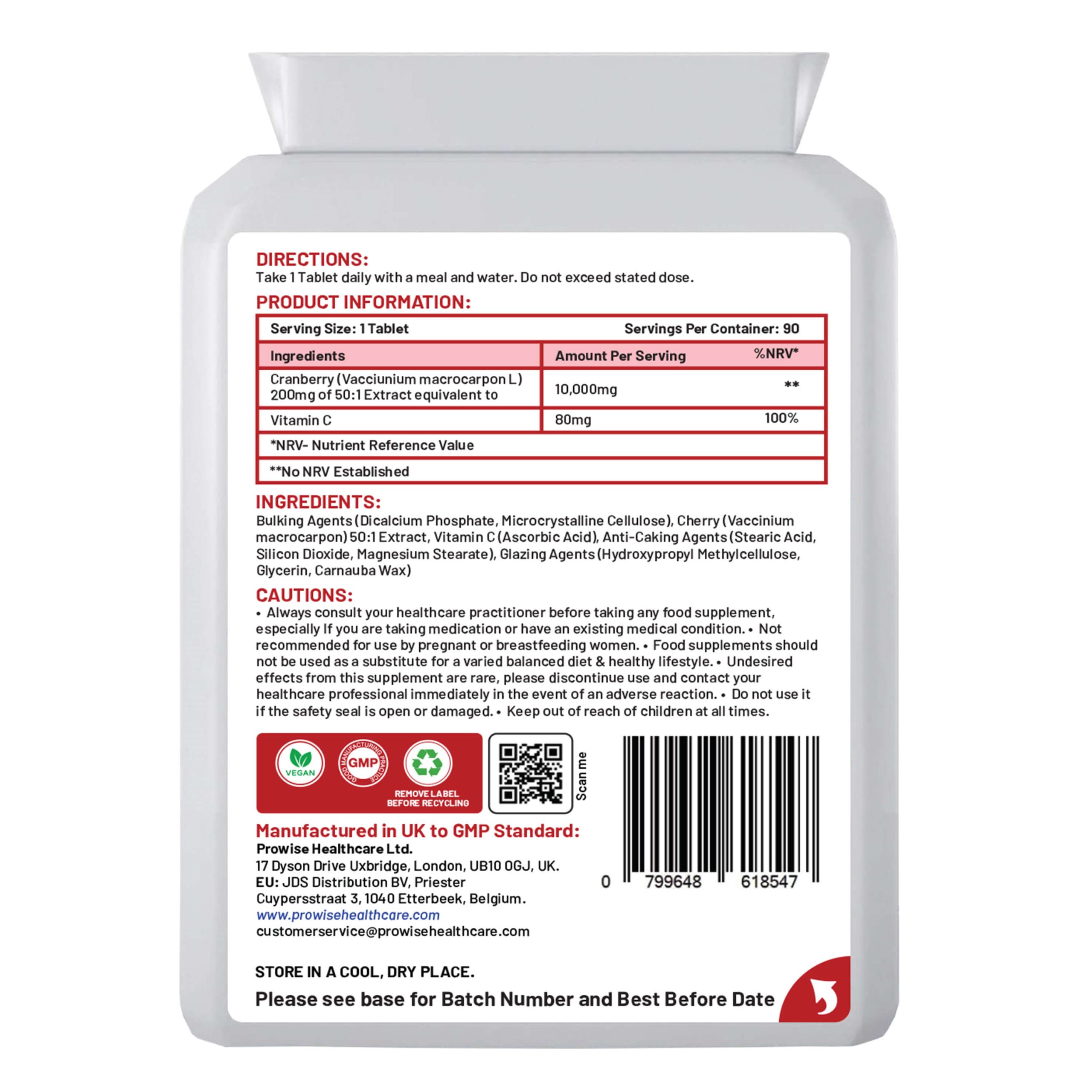 Cranberry With Vitamin C Prowise - Image 2
