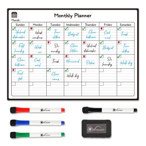 Vinsani Monthly Planner 4 Markers & Eraser 0000145